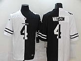 Nike Texans 4 Deshaun Watson Black And White Split Vapor Untouchable Limited Jersey Dzhi,baseball caps,new era cap wholesale,wholesale hats
